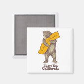 Ik hou van je Californië Magneet (Voorkant / Achterkant)