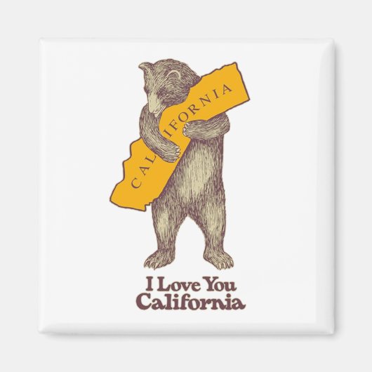 Ik hou van je Californië Magneet (Voorkant)