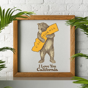 Ik hou van je Californië Perfect Poster