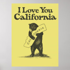 Ik hou van je Californië Poster