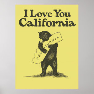 Ik hou van je Californië Poster