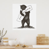 Ik hou van je Californië Poster (Keuken)