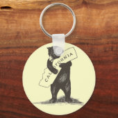 Ik hou van je Californië Sleutelhanger (Voorkant)