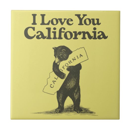 Ik hou van je Californië Tegeltje (Voorkant)
