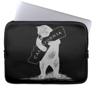 Ik hou van je Californië—zwart en zilver Laptop Sleeve