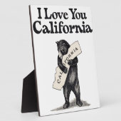 Ik hou van je Californische Beer Hug Fotoplaat (Zijkant)