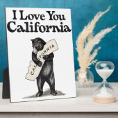 Ik hou van je Californische Beer Hug Fotoplaat (Zijkant)