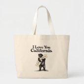 Ik hou van je Californische Beer Hug Grote Tote Bag (Voorkant)