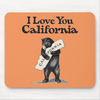 Ik hou van je Californische Beer Hug Muismat