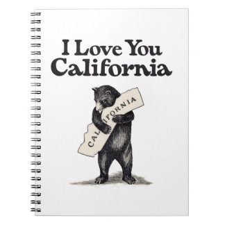 Ik hou van je Californische Beer Hug Notitieboek