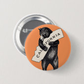 Ik hou van je Californische Beer Hug Ronde Button 5,7 Cm (Voorkant /achterkant)