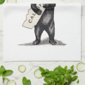 Ik hou van je Californische Beer Hug Theedoek (Gevouwen)