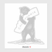 Ik hou van je Californische Beer Hugging State Sticker (Vel)