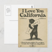 Ik hou van je Californische Briefkaart (Voorkant / Achterkant)