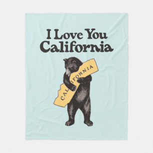 Ik hou van je, Californische  illustratie Fleece Deken