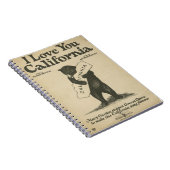 Ik hou van je Californische notebook Notitieboek (Rechterzijde)