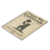 Ik hou van je Californische notebook Notitieboek (Linkerzijde)