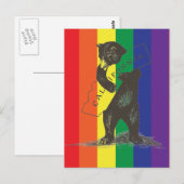 Ik hou van je Californische regenboog Briefkaart (Voorkant / Achterkant)