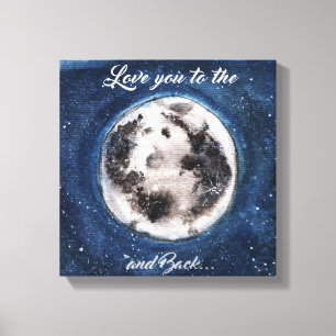 Ik hou van je. canvas afdruk