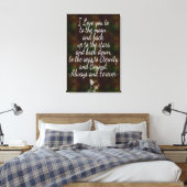 Ik hou van je Canvas Wrap Afdruk (Insitu (Slaapkamer))