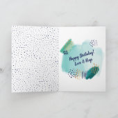 "Ik hou van je, Capricorn" Zodiac Abstracte kaart (Binnen)