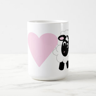 Ik hou van je Cartoon Sheep Koffiemok