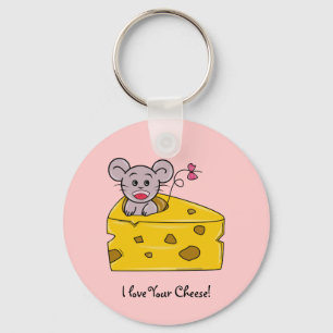 Ik hou van je Cheese Sleutelhanger