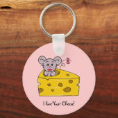 Ik hou van je Cheese Sleutelhanger (Voorkant)
