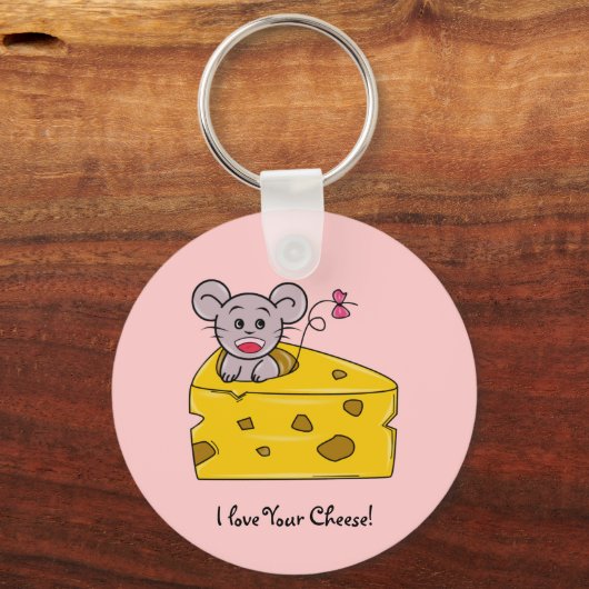 Ik hou van je Cheese Sleutelhanger (Voorkant)