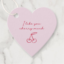 Ik hou van je cherry veel Valentijnsdag Roze Bedankjes Labels