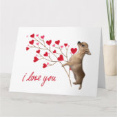 Ik hou van je Chihuahua Kaart (Voorkant)