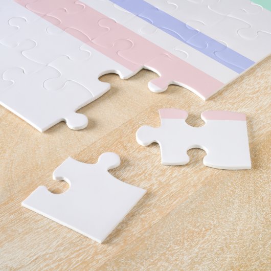 Ik hou van je citeren gezegde zin Pastel kleuren r Legpuzzel (Zijkant)