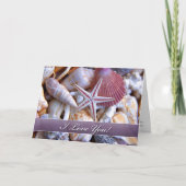 Ik hou van je Clam Shells Kaart (Voorkant)