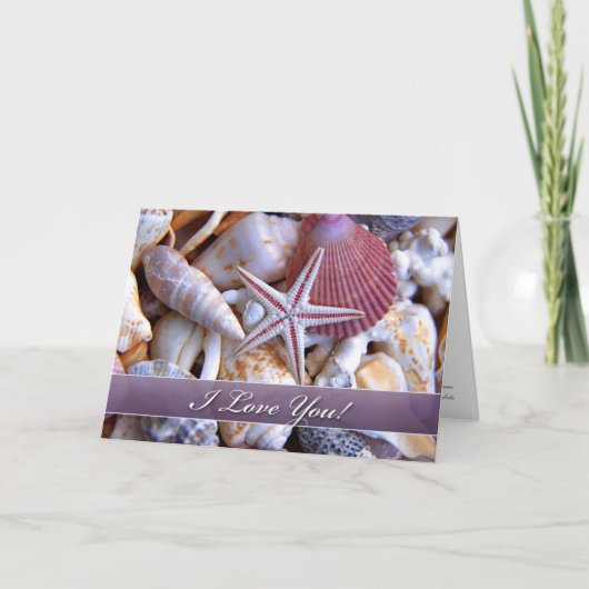 Ik hou van je Clam Shells Kaart (Voorkant)