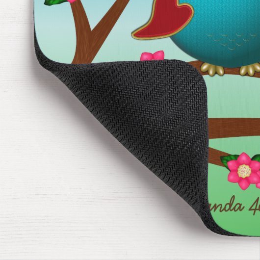 Ik hou van je computer Mousepad Muismat (Hoek)