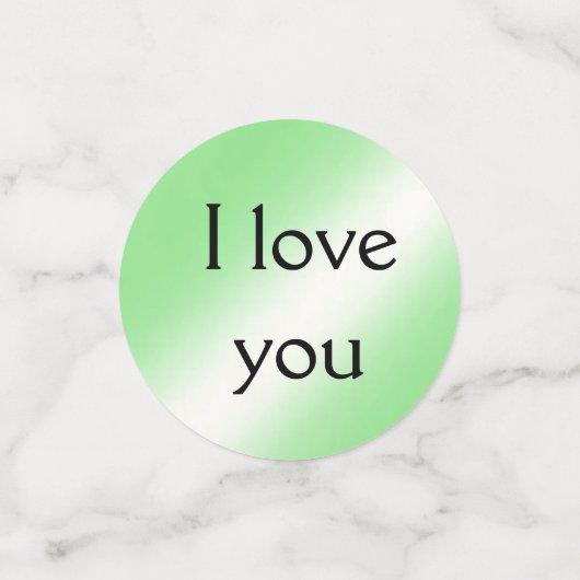 Ik hou van je Confetti (Kleine voorkant)