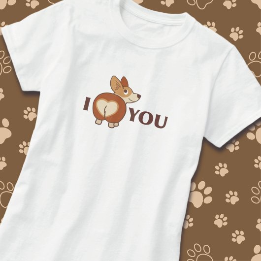 Ik hou van je Corgi Dog T-Shirt