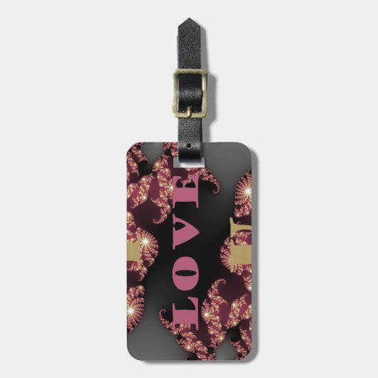 Ik hou van je Cosmic Constellation Pattern Art Des Bagagelabel (Voorkant verticaal)