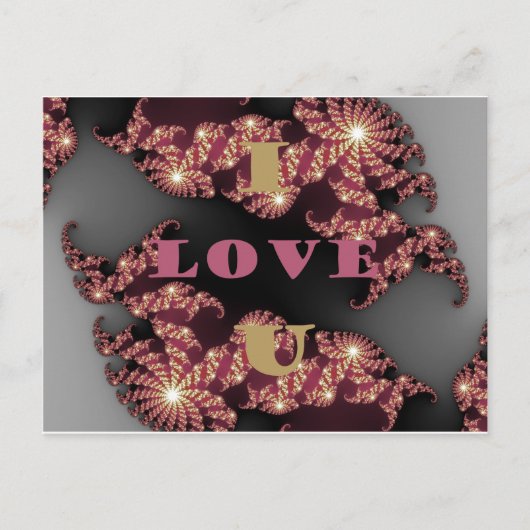 Ik hou van je Cosmic Constellation Pattern Art Des Briefkaart (Voorkant)