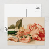 "Ik hou van je" cupido cherub Victoriaans valentij Feestdagenkaart (Voorkant / Achterkant)