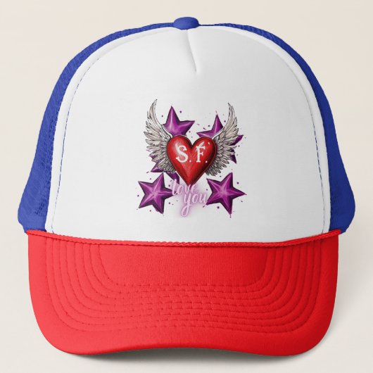 Ik hou van je Custom Trucker Pet (Voorkant)