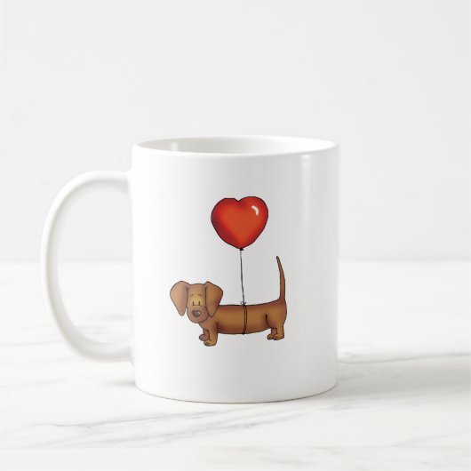 Ik hou van je - Cute Dachshund MOK (Links)