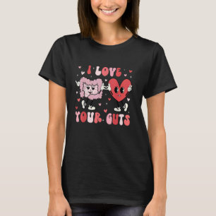 Ik hou van je darmen Valentijnsdag gastro-enterolo T-shirt