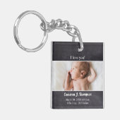 Ik hou van je dat je baby foto maakt sleutelhanger (Voorkant Links)