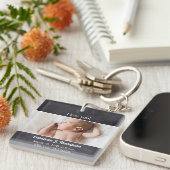 Ik hou van je dat je baby foto maakt sleutelhanger (Voorkant Rechts)