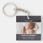 Ik hou van je dat je baby foto maakt sleutelhanger (Voorkant)