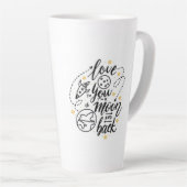 IK HOU VAN JE DE MAAN EN TERUG LATTE MOK (Rechterhoek)