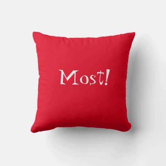 Ik hou van je.....de meeste! kussen (Achterkant)