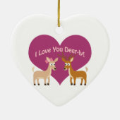 Ik hou van je deer-ly! keramisch ornament (Achterkant)