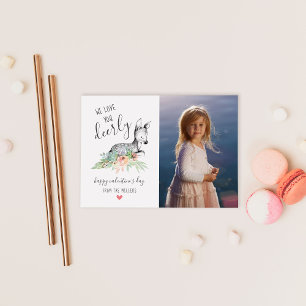 Ik hou van je Deerly Foto Valentijn Kaart